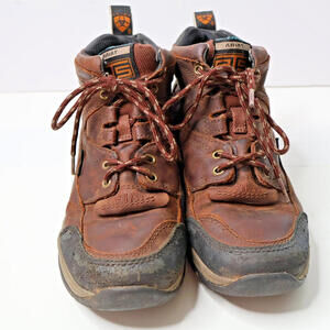 Ariat Terrain Cordovan ATS Leather Brown Hiking Boots Womens 6.5 B Waterproof
